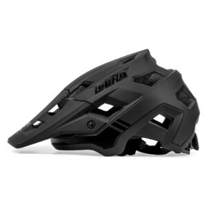 BATFOX EN1078 Certified Mountain Bike Helmet with Detachable Visor, 6 Colors Lightweight Safety MTB Helmet for Men Women Off Road Cycling