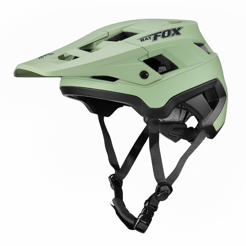 BATFOX EN1078 Certified MTB Bike Helmet With Detachable Visor, Multi Color Lightweight Shockproof Cycling Helmet For Adult Men Women Mountain Offroad Riding