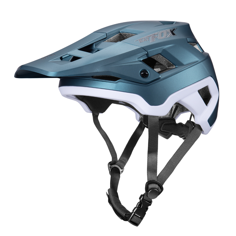 BATFOX EN1078 Certified MTB Bike Helmet With Detachable Visor, Multi Color Lightweight Shockproof Cycling Helmet For Adult Men Women Mountain Offroad Riding