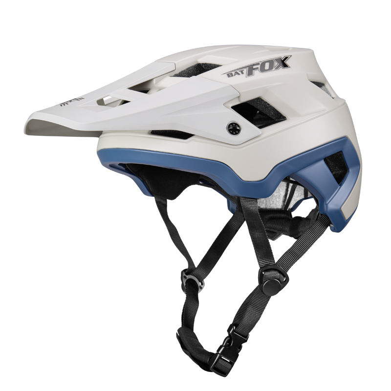 BATFOX EN1078 Certified MTB Bike Helmet With Detachable Visor, Multi Color Lightweight Shockproof Cycling Helmet For Adult Men Women Mountain Offroad Riding