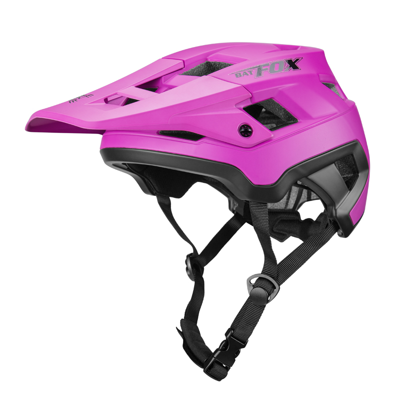 BATFOX EN1078 Certified MTB Bike Helmet With Detachable Visor, Multi Color Lightweight Shockproof Cycling Helmet For Adult Men Women Mountain Offroad Riding