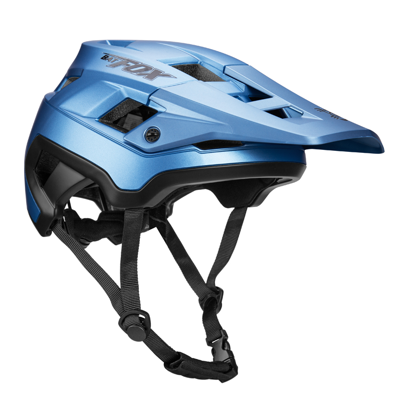 BATFOX EN1078 Certified MTB Bike Helmet With Detachable Visor, Multi Color Lightweight Shockproof Cycling Helmet For Adult Men Women Mountain Offroad Riding