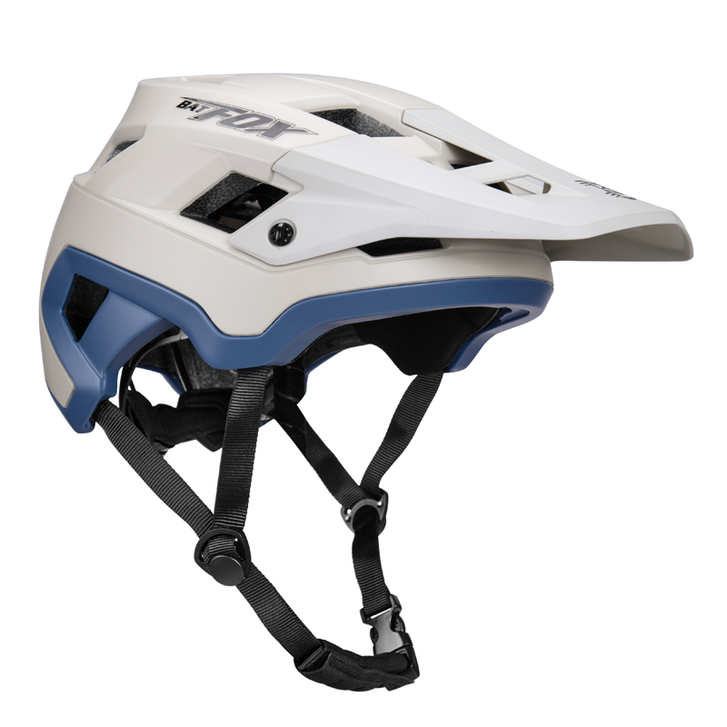 BATFOX EN1078 Certified MTB Bike Helmet With Detachable Visor, Multi Color Lightweight Shockproof Cycling Helmet For Adult Men Women Mountain Offroad Riding