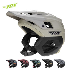 BATFOX Mountain Bike Full Coverage Helmet Shock-Absorb Cycling Safety Helmet Multiple Colors