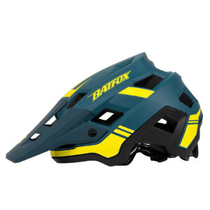 BATFOX EN1078 Certified MTB Bike Helmet With Detachable Visor, Multi Color Lightweight Shockproof Cycling Helmet For Adult Men Women Mountain Offroad Riding