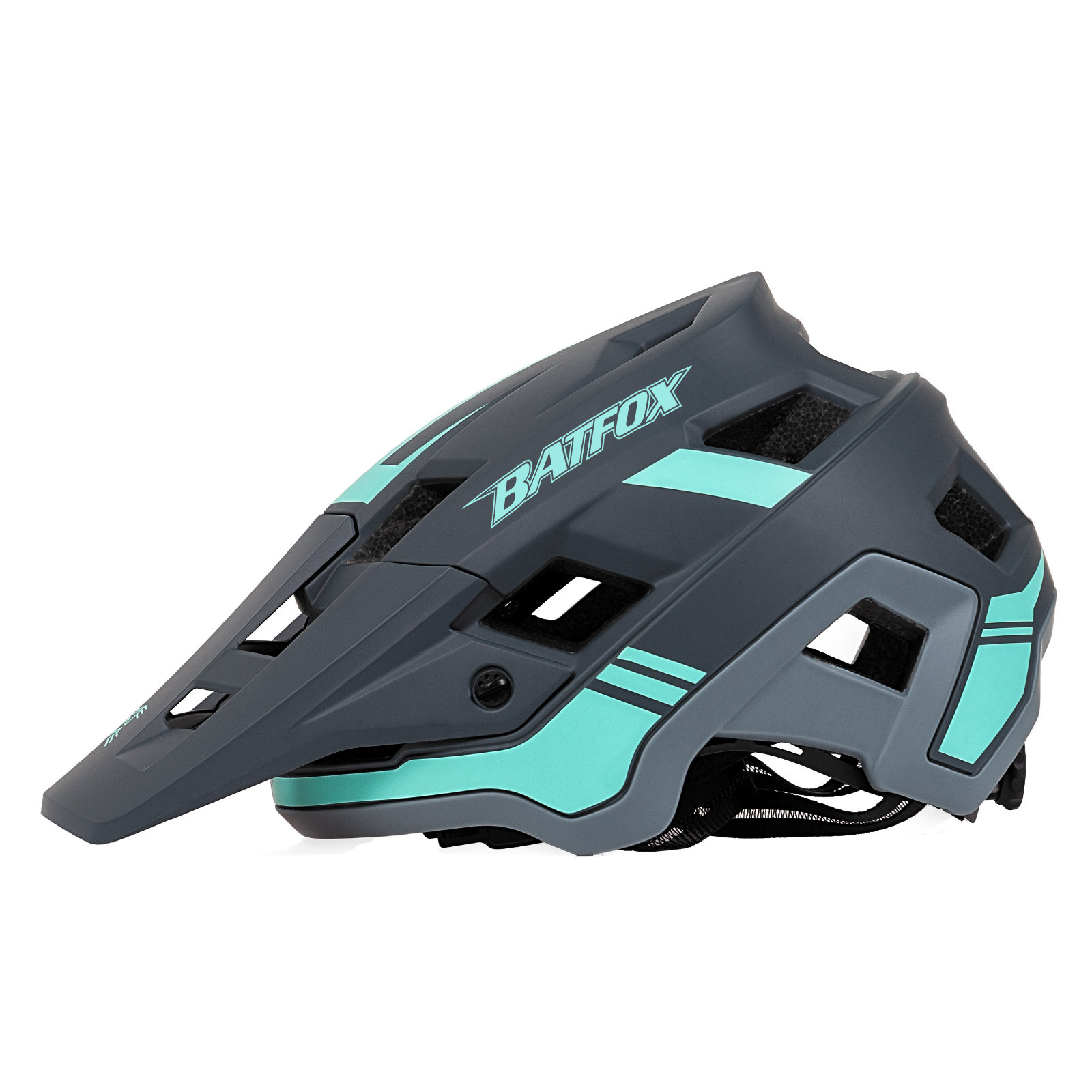 BATFOX EN1078 Certified MTB Bike Helmet With Detachable Visor, Multi Color Lightweight Shockproof Cycling Helmet For Adult Men Women Mountain Offroad Riding