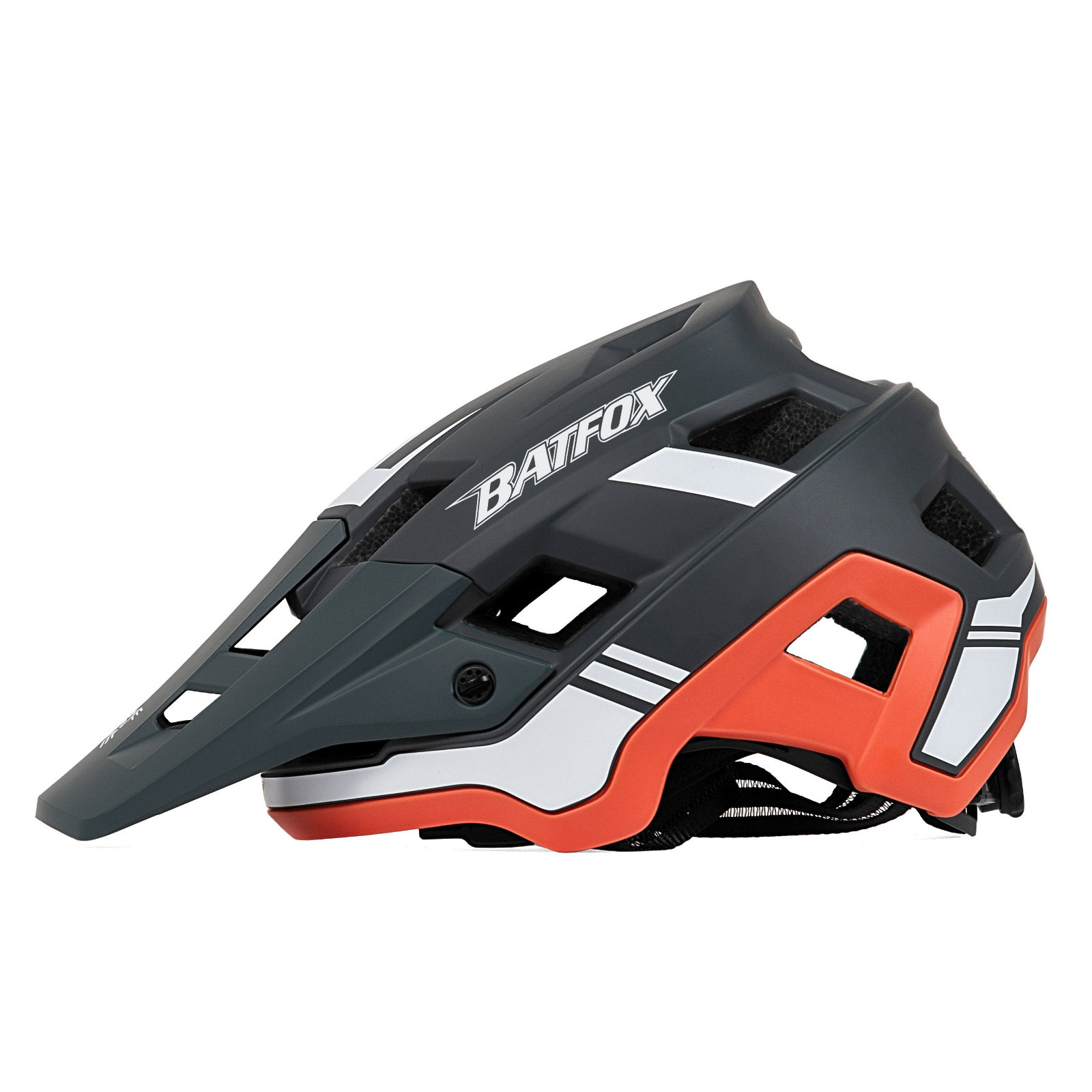 BATFOX EN1078 Certified MTB Bike Helmet With Detachable Visor, Multi Color Lightweight Shockproof Cycling Helmet For Adult Men Women Mountain Offroad Riding