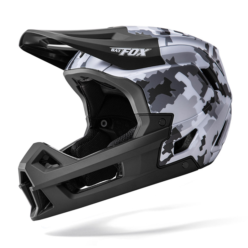 Adult Full‑Face Mountain Bike Helmet with Removable Chin Guard, BMX Downhill Cycling Helmet Multiple Graphic Designs