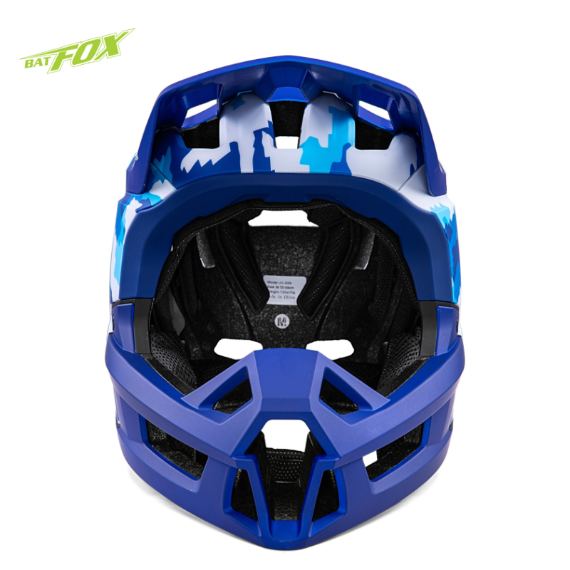 Adult Full‑Face Mountain Bike Helmet with Removable Chin Guard, BMX Downhill Cycling Helmet Multiple Graphic Designs