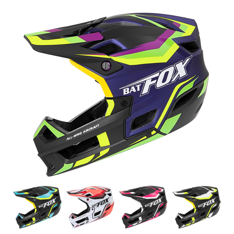 BATFOX MA026‑125 Full Face MTB Helmet | Downhill Mountain Bike Full Face Helmet for Off‑Road Trail Riding