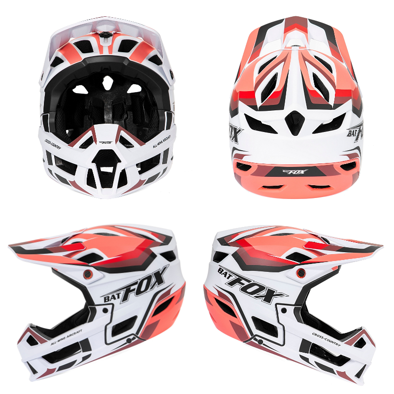 BATFOX MA026‑125 Full Face MTB Helmet | Downhill Mountain Bike Full Face Helmet for Off‑Road Trail Riding