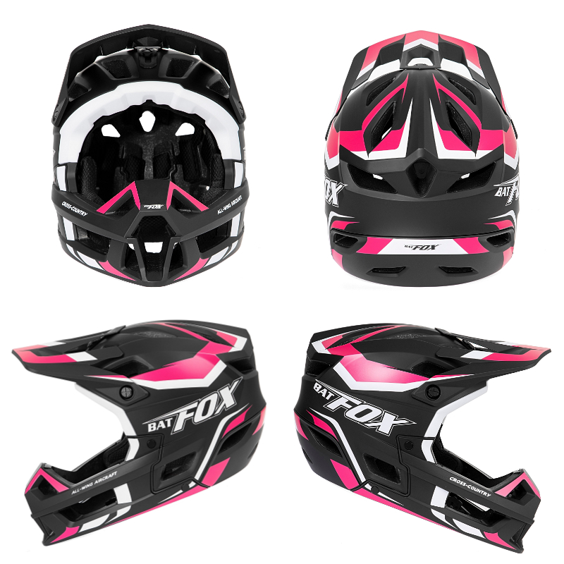 BATFOX MA026‑125 Full Face MTB Helmet | Downhill Mountain Bike Full Face Helmet for Off‑Road Trail Riding