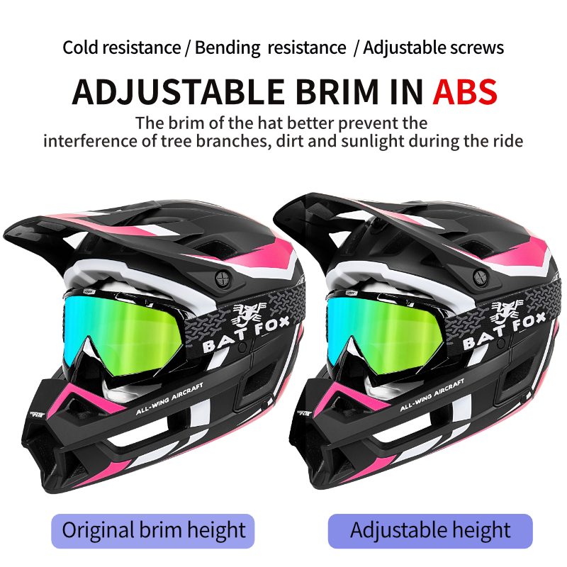 BATFOX MA026‑125 Full Face MTB Helmet | Downhill Mountain Bike Full Face Helmet for Off‑Road Trail Riding