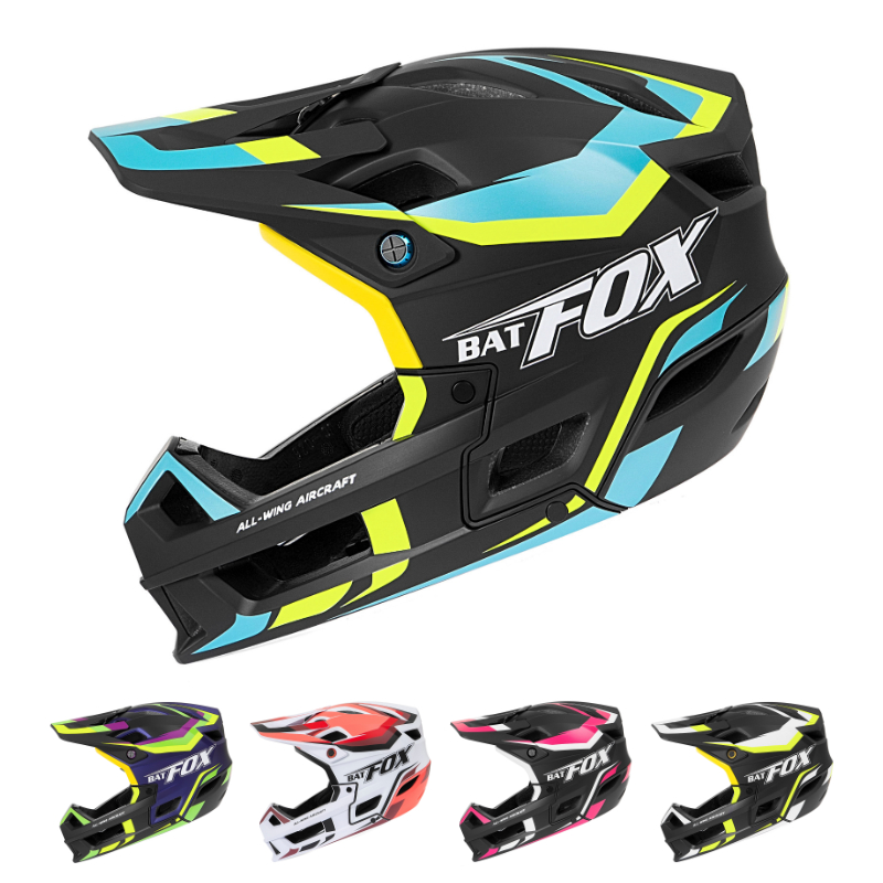BATFOX MA026‑125 Full Face MTB Helmet | Downhill Mountain Bike Full Face Helmet for Off‑Road Trail Riding