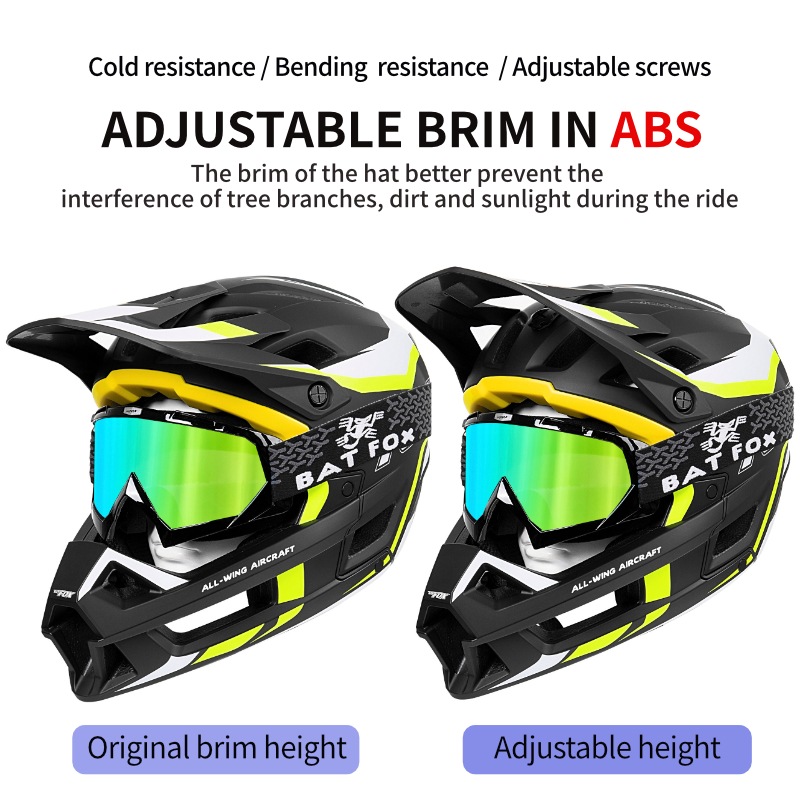 BATFOX MA026‑125 Full Face MTB Helmet | Downhill Mountain Bike Full Face Helmet for Off‑Road Trail Riding