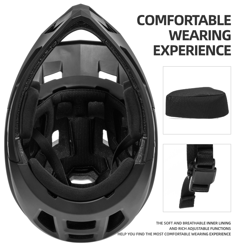 Removable Chin Guard Full Face Mountain Bike Helmet | Adult Dual‑Use MTB Downhill Cycling Helmet
